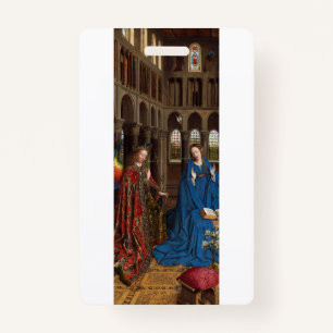 Annunciation by Jan van Eyck ID Badge
