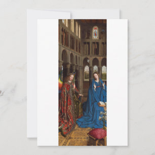 Annunciation by Jan van Eyck Invitation