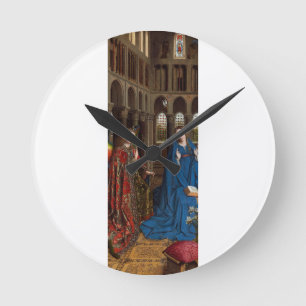 Annunciation by Jan van Eyck Round Clock