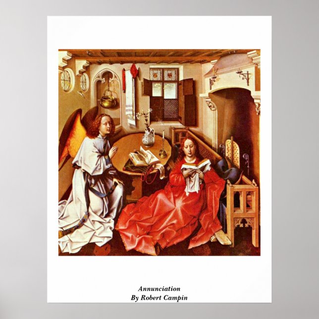 Annunciation By Robert Campin Poster (Front)