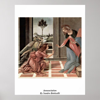 Annunciation By Sandro Botticelli Poster