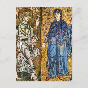 Annunciation Byzantine Mosaic Icon Postcard