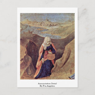 Annunciation Detail By Fra Angelico Postcard