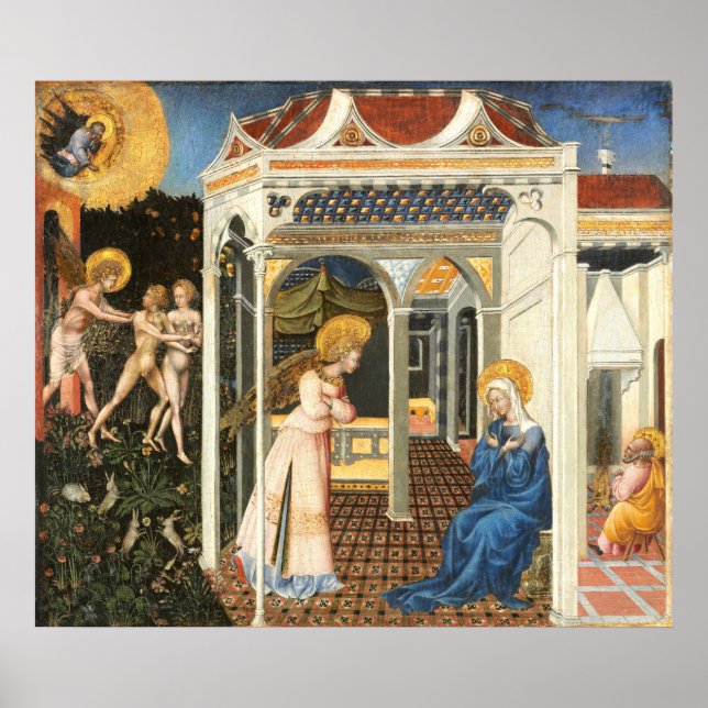 Annunciation - Giovanni di Paolo Fine Art Poster (Front)