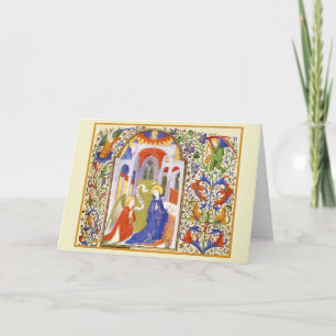 Annunciation mediaeval illumination note card