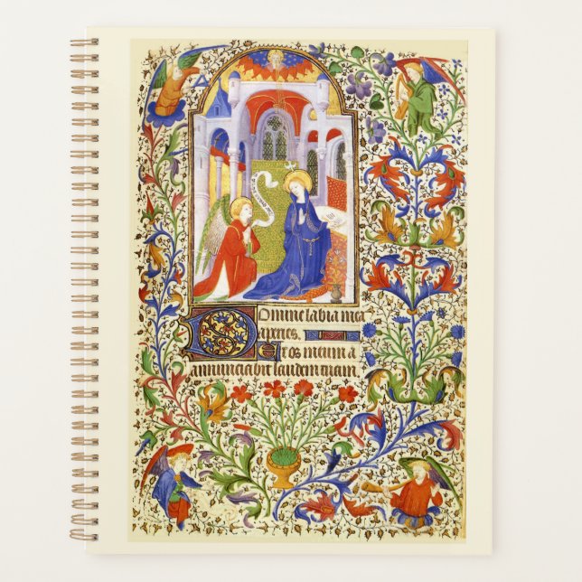 Annunciation Mediaeval illumination Planner (Front)