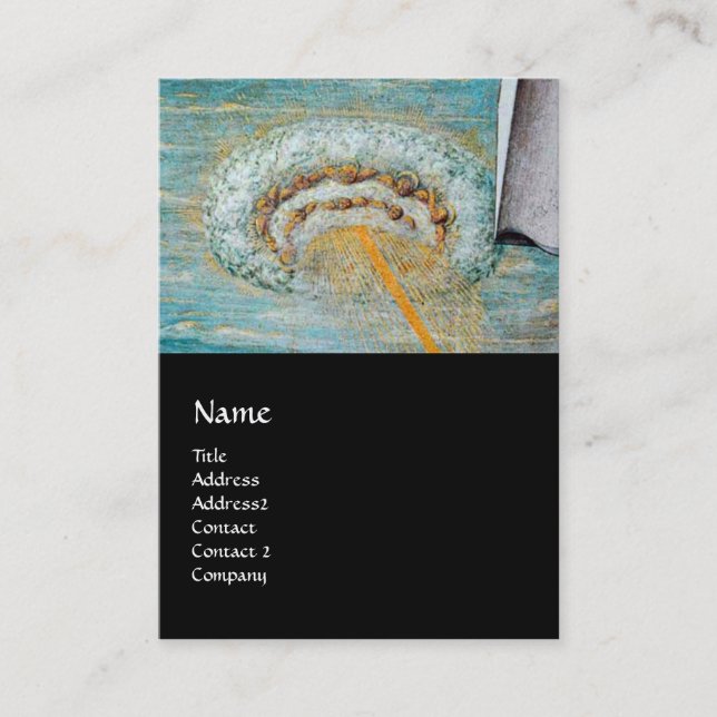 Annunciation ,Saint Emidius and an UFO Business Card (Front)