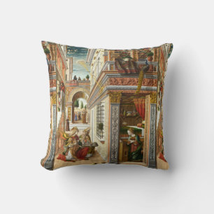 Annunciation ,Saint Emidius and an UFO by Crivelli Cushion