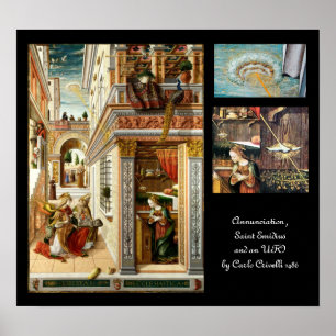 Annunciation ,Saint Emidius and an UFO Poster