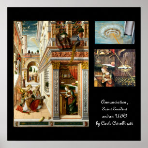 Annunciation ,Saint Emidius and an UFO Poster