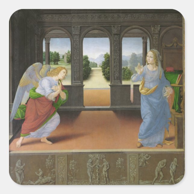 Annunciation Square Sticker (Front)