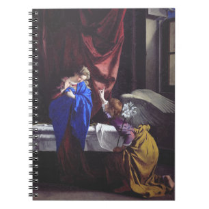 Annunciation to the Blessed Virgin Mary by Orazio  Notebook