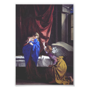 Annunciation to the Blessed Virgin Mary by Orazio Photo Print