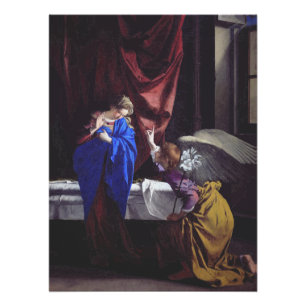 Annunciation to the Blessed Virgin Mary by Orazio  Poster