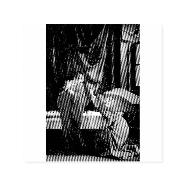 Annunciation to the Blessed Virgin Mary by Orazio  Self-inking Stamp (Design)