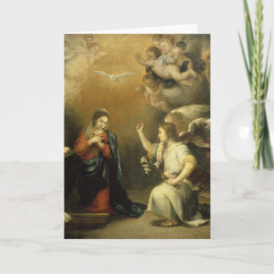Annunctiation Mary and Archangel Gabriel Fine Art  Card