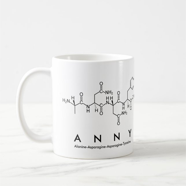 Anny peptide name mug (Left)