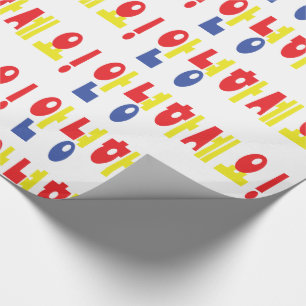 Annyeong Haseyo! Korean Hello! 안녕하세요 Hangul Script Wrapping Paper