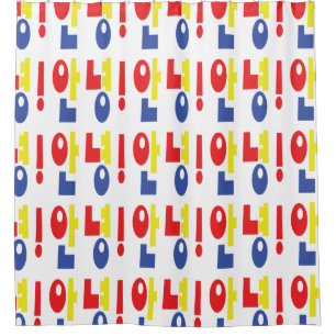 Annyeong! Korean Hi / Hello 안녕 Hangul Language Shower Curtain