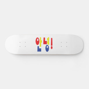 Annyeong! Korean Hi / Hello 안녕 Hangul Language Skateboard