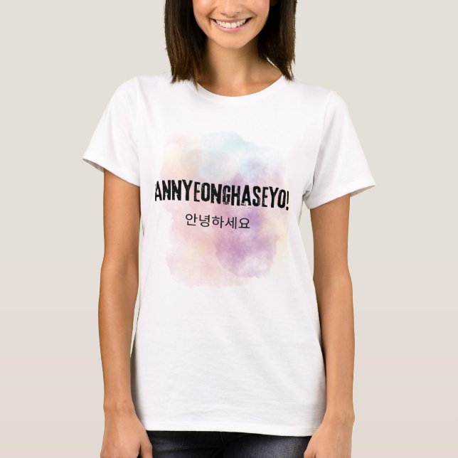 Annyeonghaseyo Hello korean T-Shirt (Front)