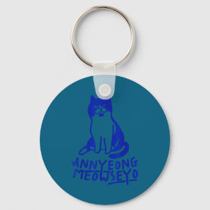 Annyeongmeowseyo K-drama Funny Cat Lovers Key Ring