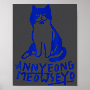 Annyeongmeowseyo K-drama Funny Cat Lovers  Poster
