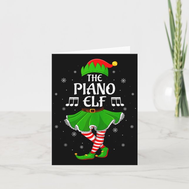 Ano Elf Christmas Family Girls Women Elf Squad Xma Card (Front)