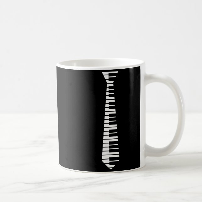 Ano Neck Tie Funny Humorous Keyboard Music Player  Coffee Mug (Right)