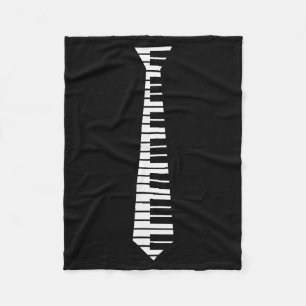 Ano Neck Tie Funny Humorous Keyboard Music Player Fleece Blanket