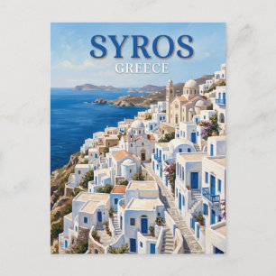 Ano Syros Greece Postcard