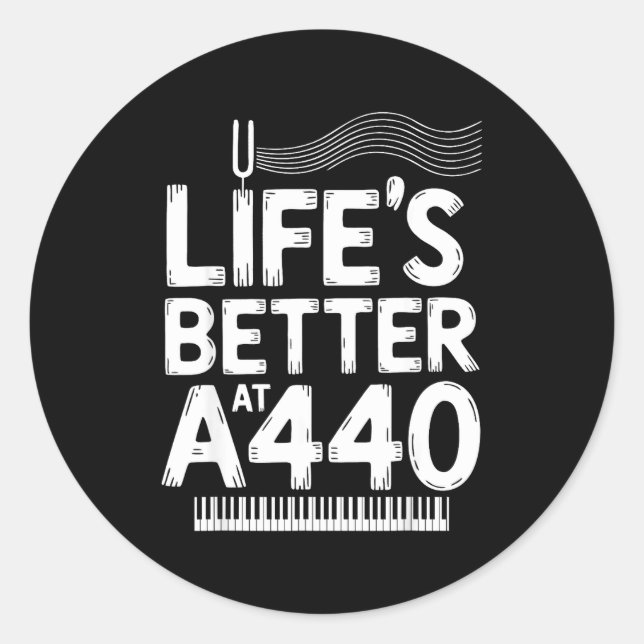 Ano Technician A440 Ano Tuner  Classic Round Sticker (Front)