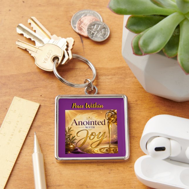 Anointed With Joy Key Ring (Desk)
