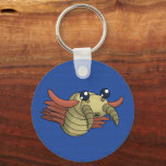 Anomalocaris- The Unusual Shrimp Key Ring<br><div class="desc">This cartoon anomalocaris will protect your keys,  your backpack,  or anything you want to hang him from!  A little thing like extinction won't stop him!</div>