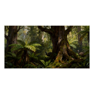 Anomalopteryx didiformis – Lesser Bush Moa Poster