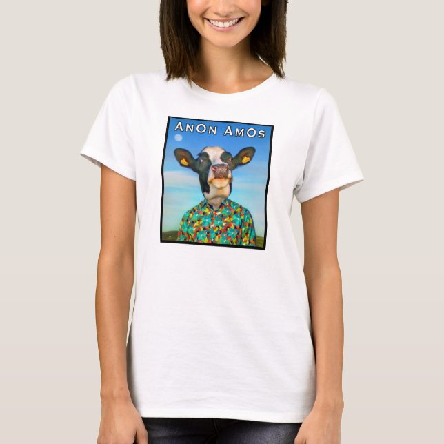 AnOn AmOs - Designer Cow - Full Colour T-Shirt (Front)