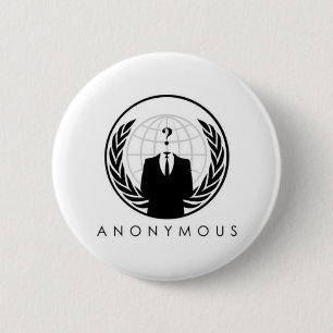 anon-logo 6 cm round badge