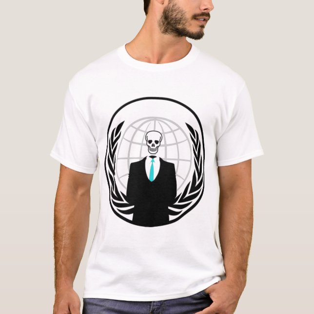 Anon logo with skull head T-Shirt (Front)