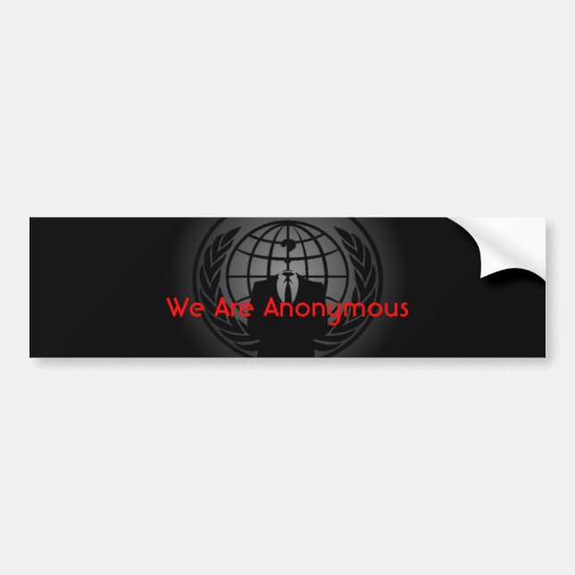 Anonymous( Bumper Sticker) Sticker (Front)