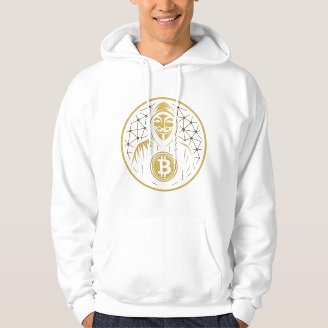 Anonymous Crypto Hoodie – Hacker Mask & Legendary  (Front)