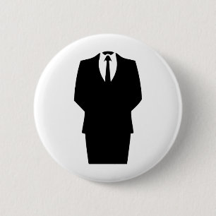 anonymous icon internet 4chan SA 6 Cm Round Badge