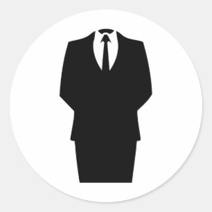 anonymous icon internet 4chan SA Classic Round Sticker