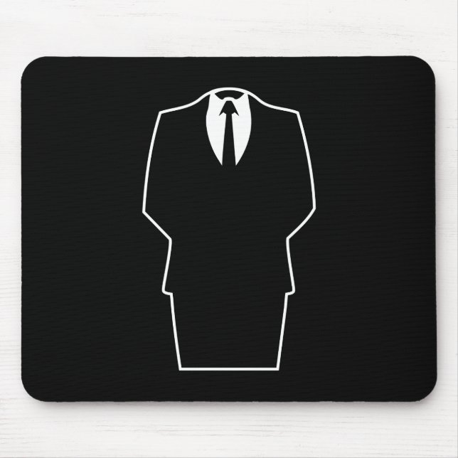 anonymous icon internet 4chan SA Mouse Mat (Front)