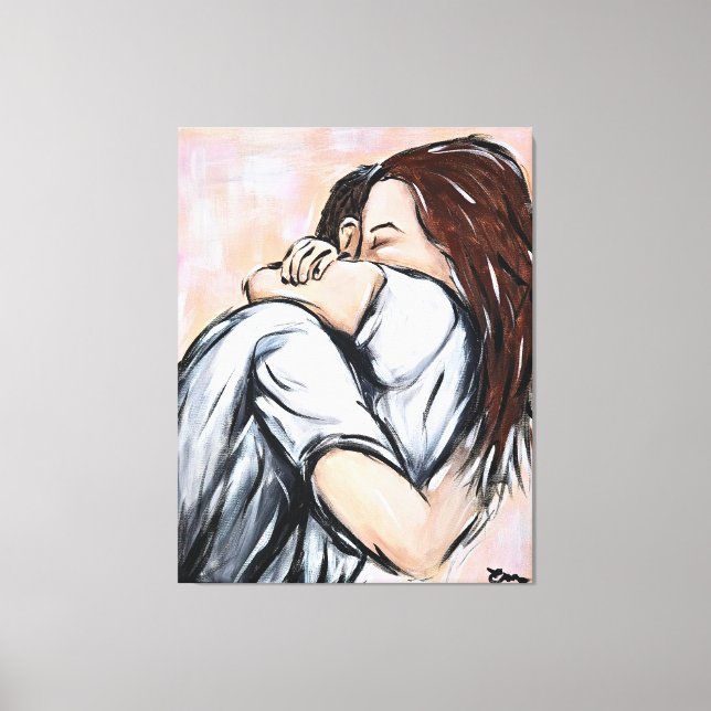 Anonymous in pairs 1 canvas print (Front)