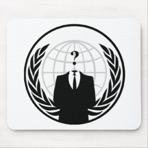 Anonymous International Logo Mouse Mat