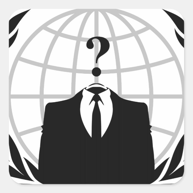 Anonymous Logo Square Sticker (Front)