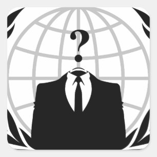 Anonymous Logo Square Sticker