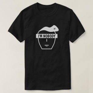 Anonymous Nobody Mysterious Cartoon Face T-Shirt