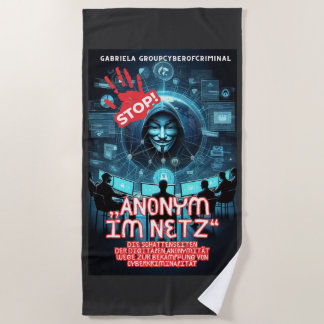 Anonymous on the Net Beach Towel