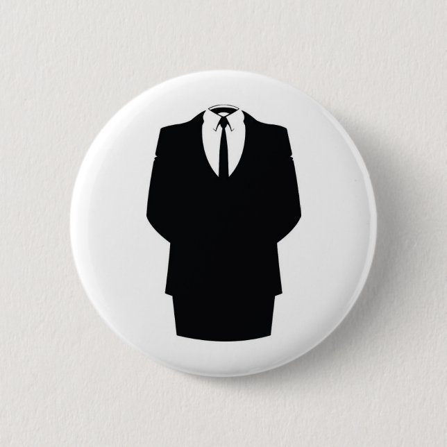 #anonymous ops 6 cm round badge (Front)